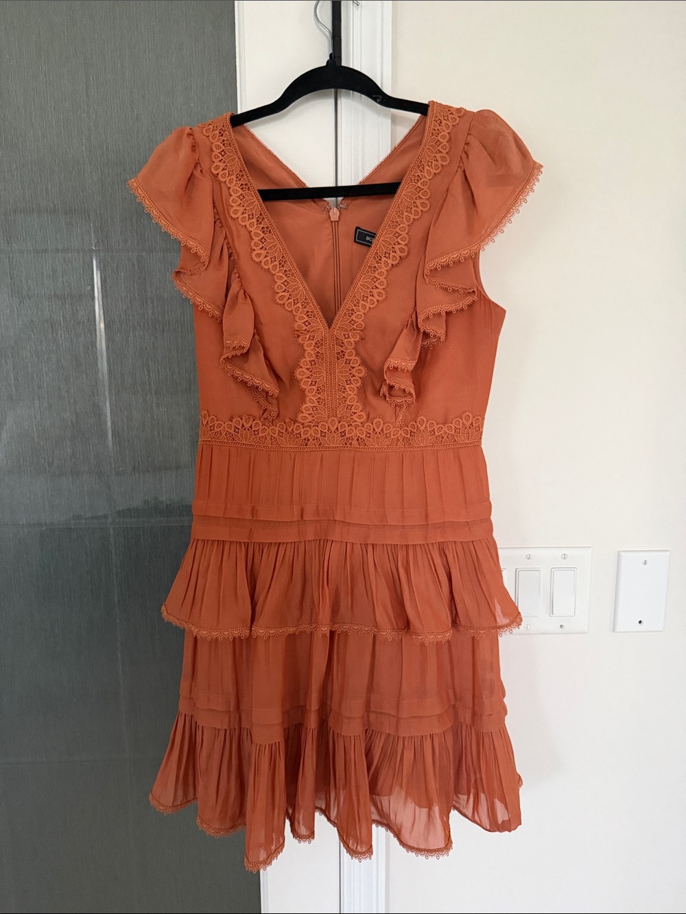 Bcbgmaxazria ruffle dress